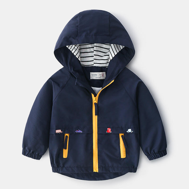 Children's Lightweight Waterproof Jacket with Pockets