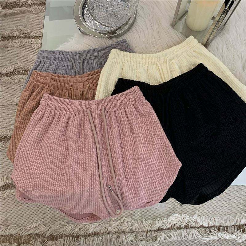 Women's Shorts Summer Thin Loose Casual Large Size Wide Leg High Waist A-line Sports Pants Fitness Running Shorts