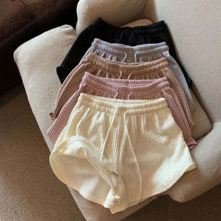Women's Shorts Summer Thin Loose Casual Large Size Wide Leg High Waist A-line Sports Pants Fitness Running Shorts