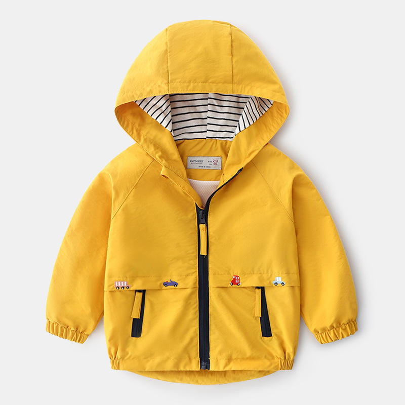 Children's Lightweight Waterproof Jacket with Pockets